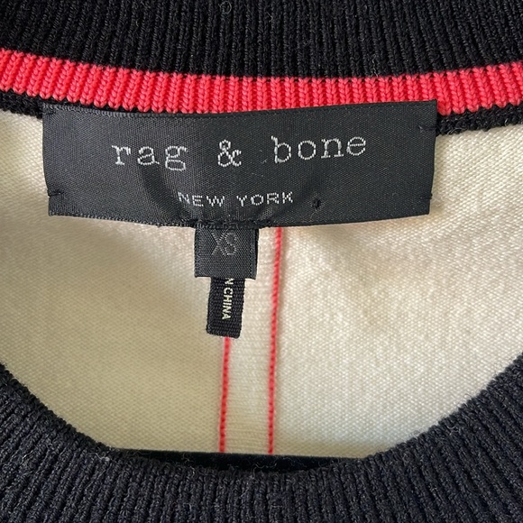 Rag & Bone Merino Wool Colorblock Pullover Sweater XS - Picture 3 of 5